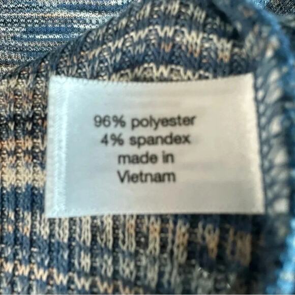 Lane Bryant pullover sweater keyhole blue tan mobwife bikercore  plus size - Picture 5 of 9